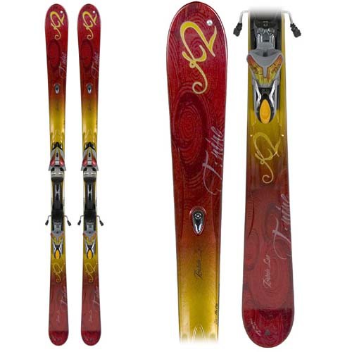 K2 T9 Burnin Luv Womens Skis with Marker M1 11.0 TC Bindings