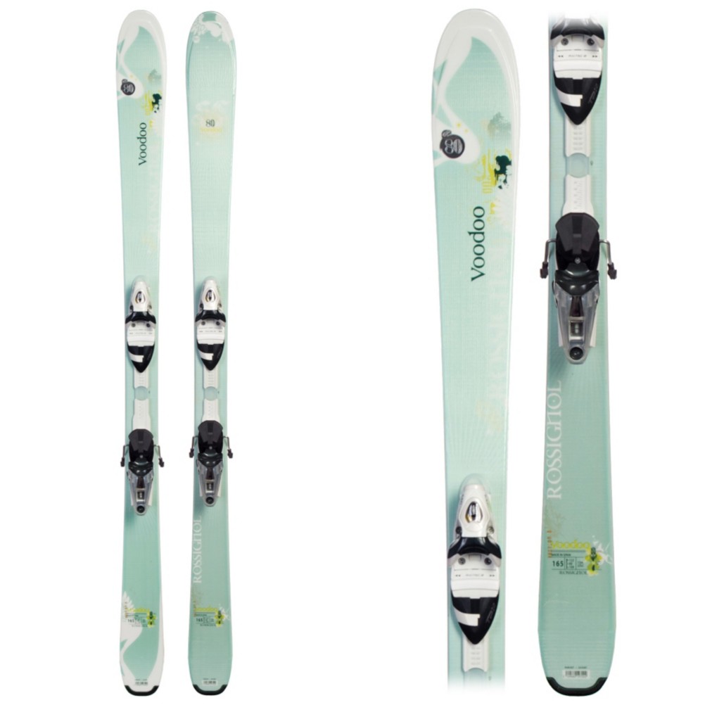 Rossignol Voodoo SC80 Womens Skis with Saphir 110 W Freebeam Bindings 2009