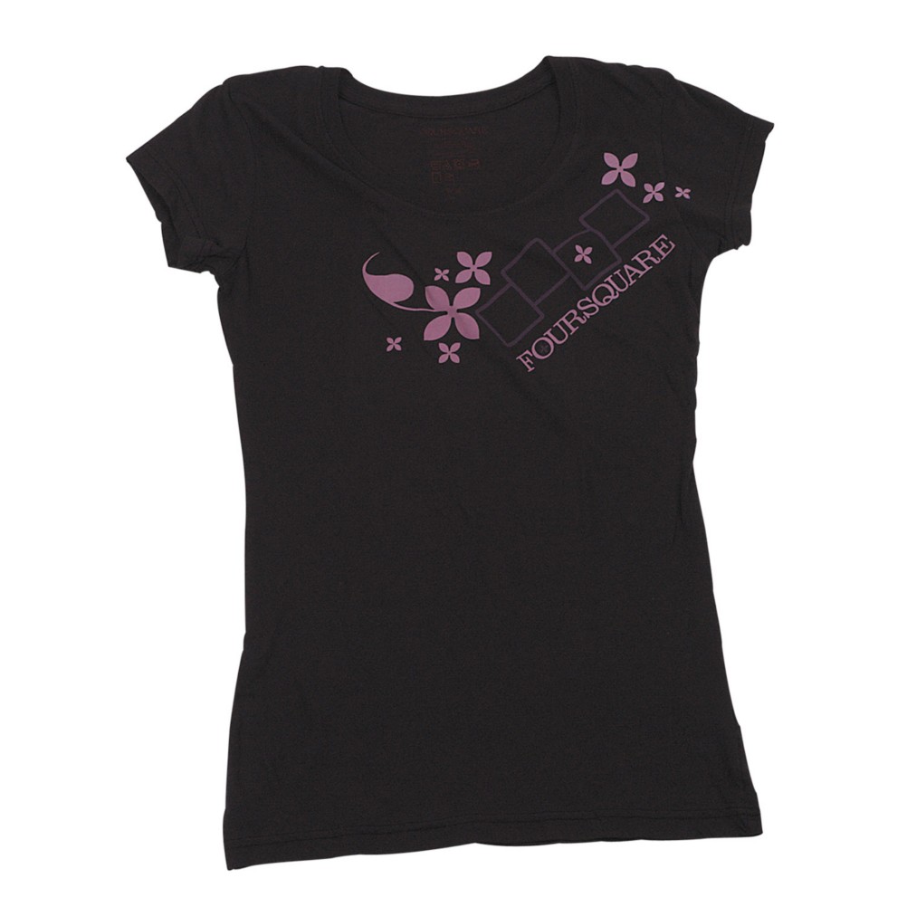 Foursquare Icon Woodmark Short Sleeve T-Shirt - Womens 2009
