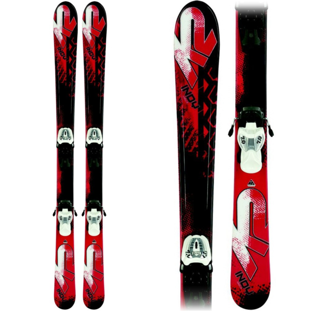 K2 Indy Kids Skis with Fastrak2 4.5 Bindings 2010