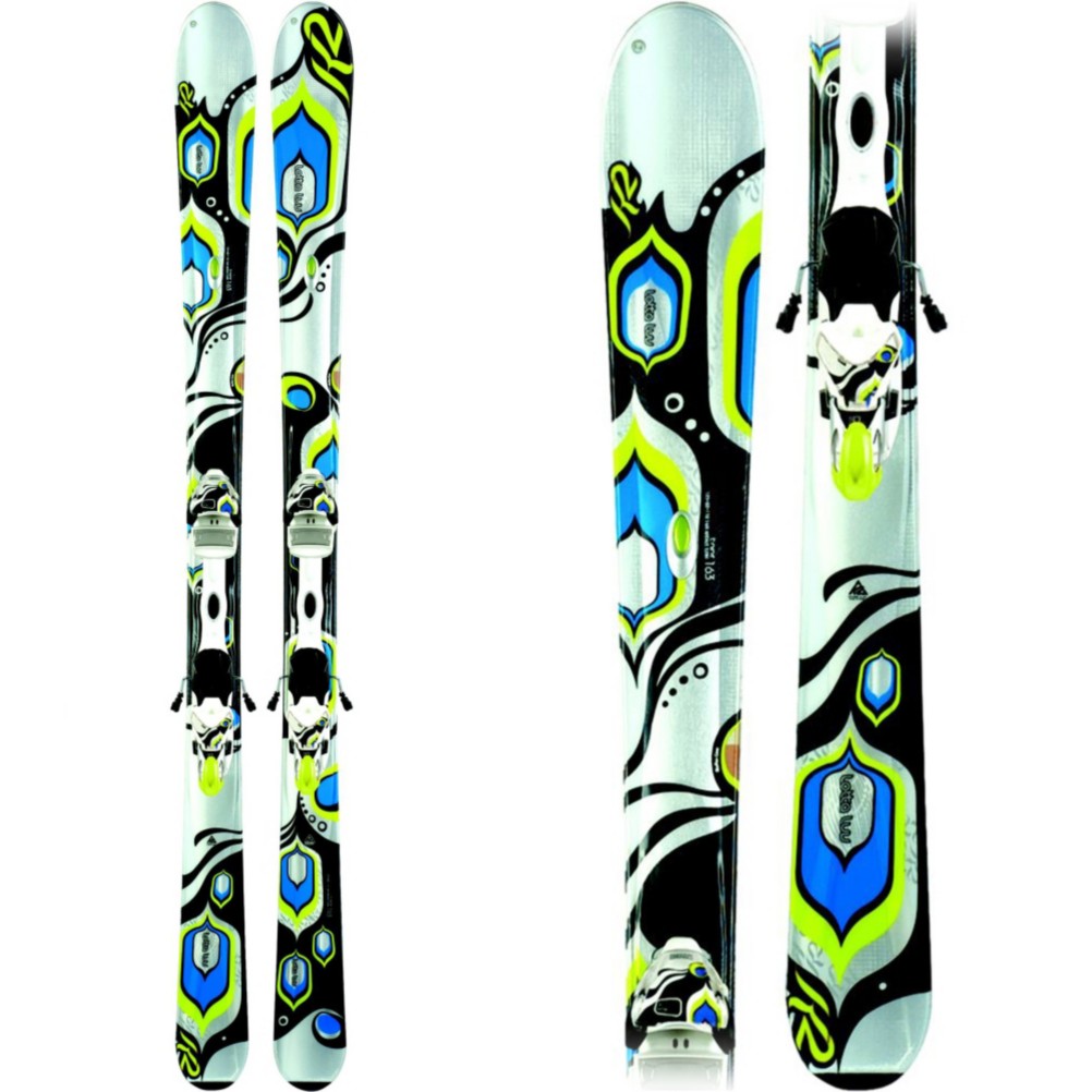 K2 T:Nine Lotta Luv Womens Skis with ERS 11.0 TC Bindings 2010