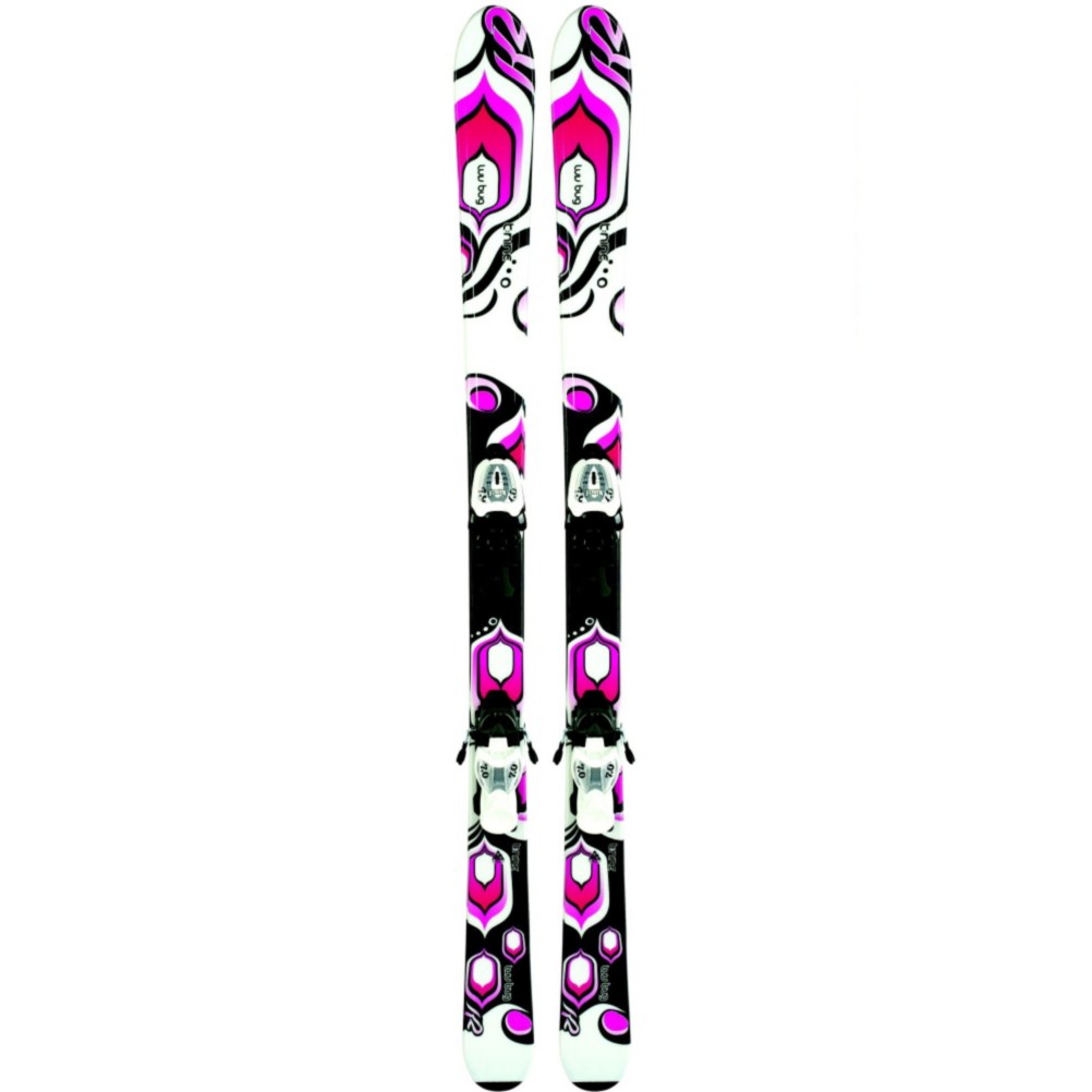 K2 Luv Bug Kids Skis with Fastrak2 4.5 Bindings 2010
