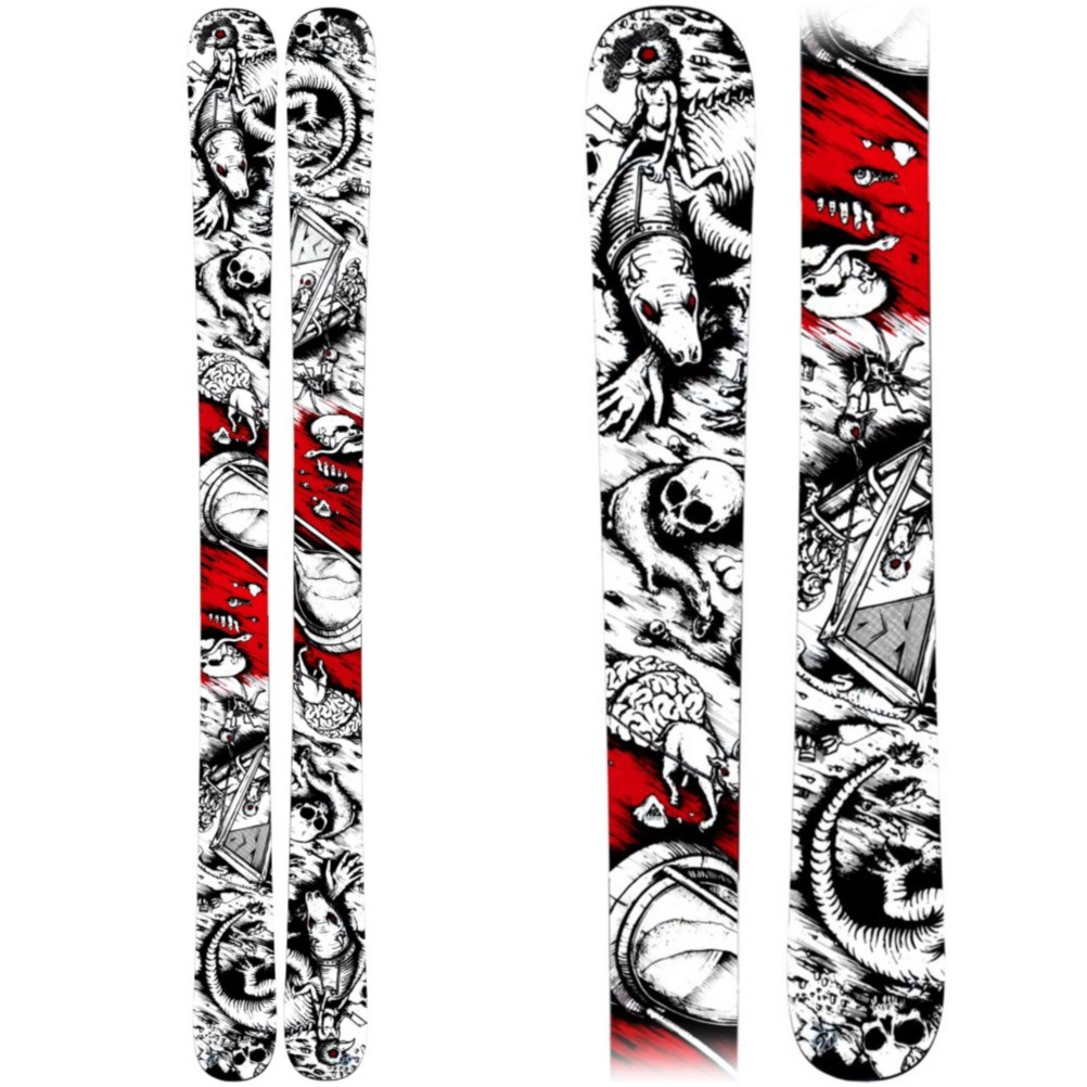 K2 HellBent Powder Skis 2010