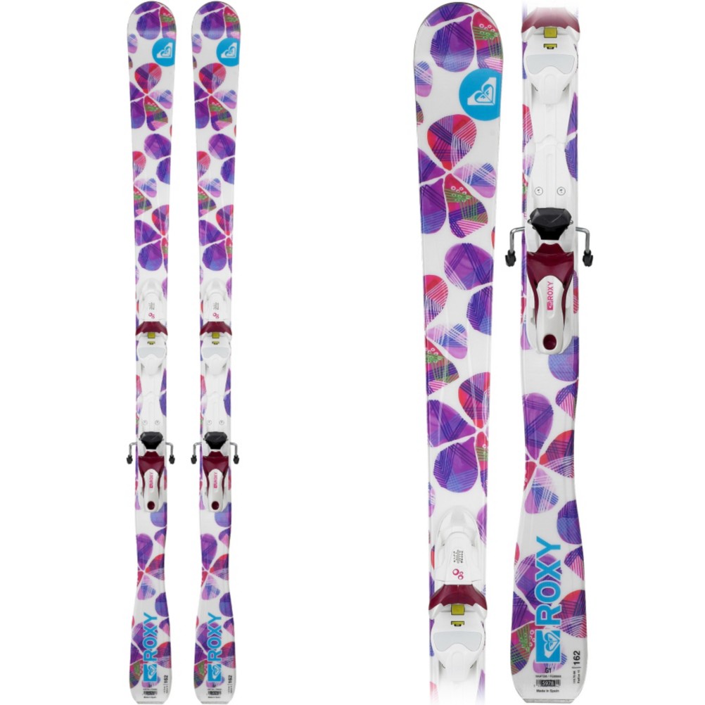 Roxy Juicy Womens Skis with Int Light Juicy Bindings 2010