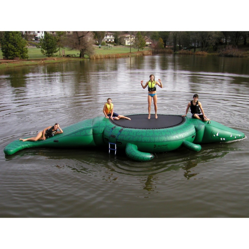 Island Hopper Gator 13 Foot Bounce Platform with Slide 2009