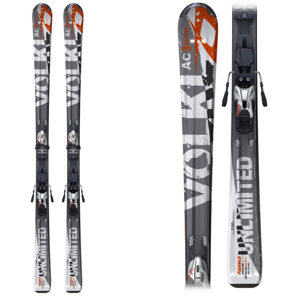 Volkl Unlimited AC 3Motion Skis with 3Motion 10.0 Bindings 2010