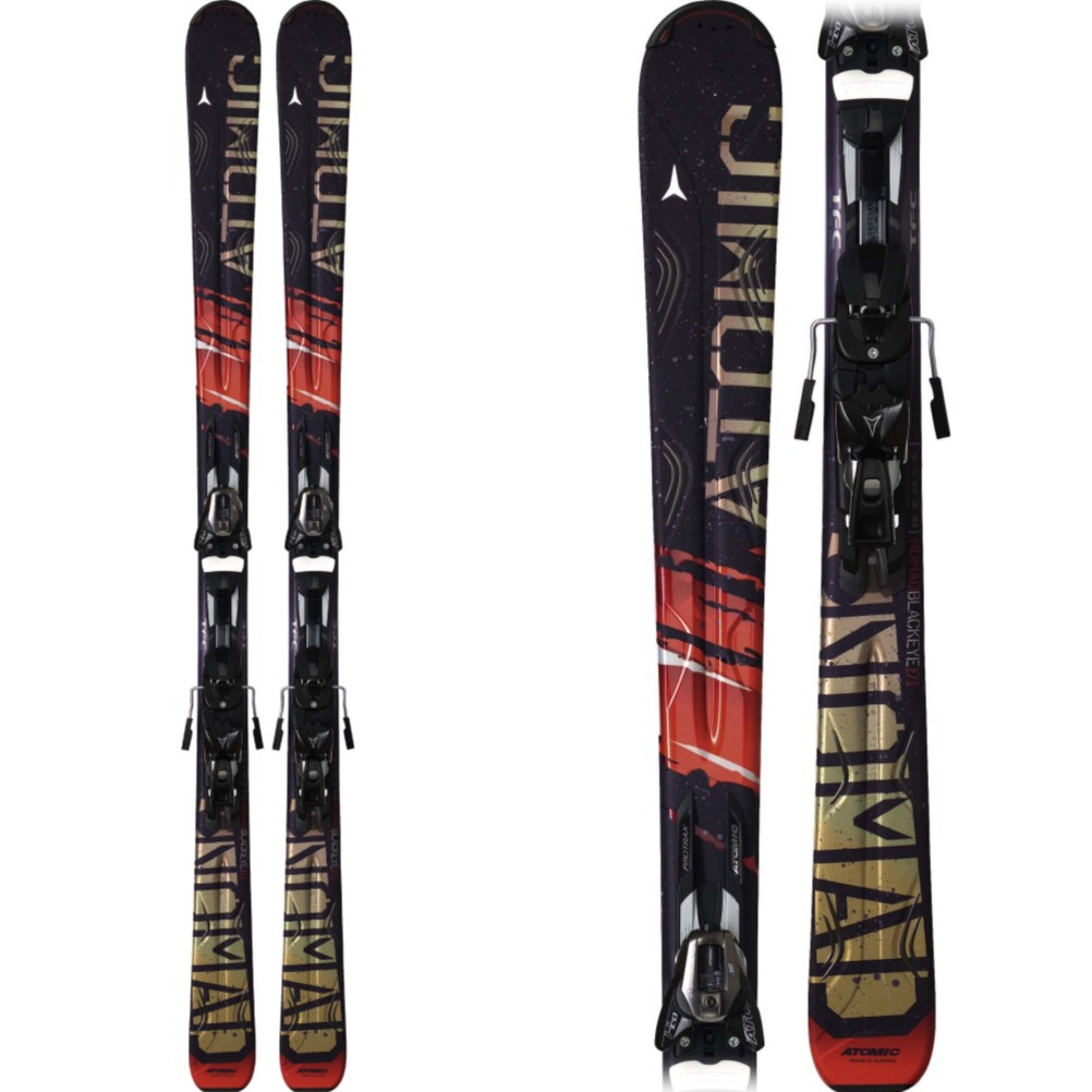 Atomic Blackeye Ti Skis with XTO 12 Bindings 2010