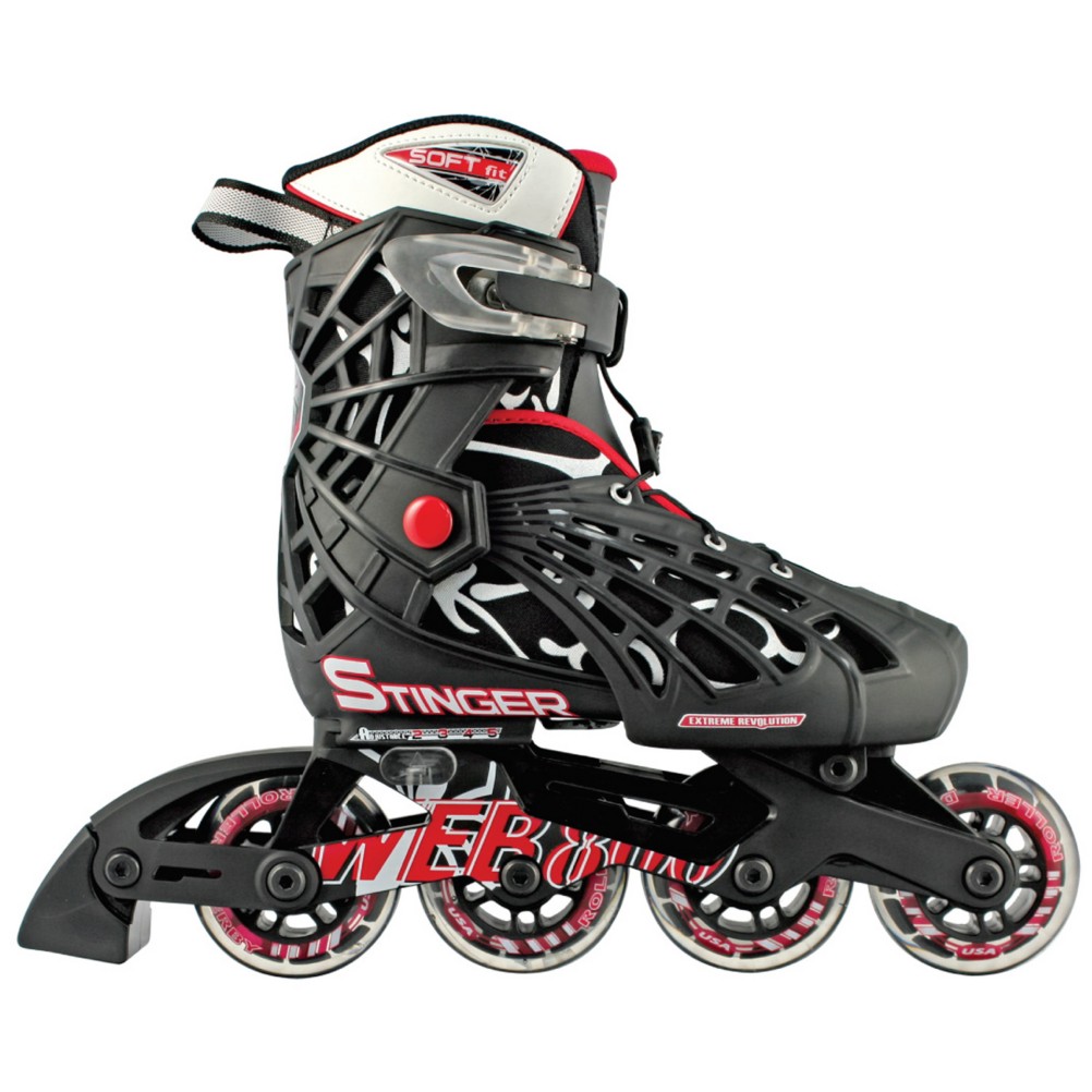 Roller Derby Web Stinger Adjustable Kids Inline Skates 2009