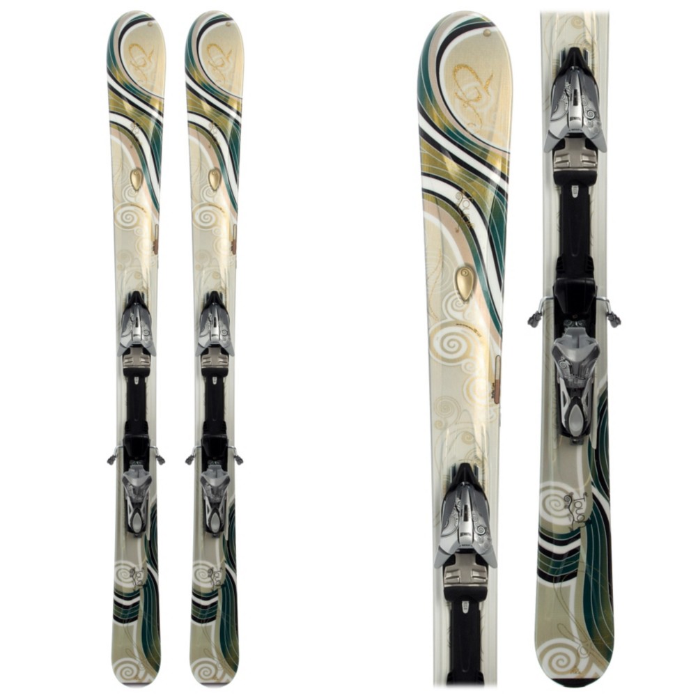 K2 T:9 Tough Luv Womens Skis with M1 11.0 Ti Demo Bindings 2009