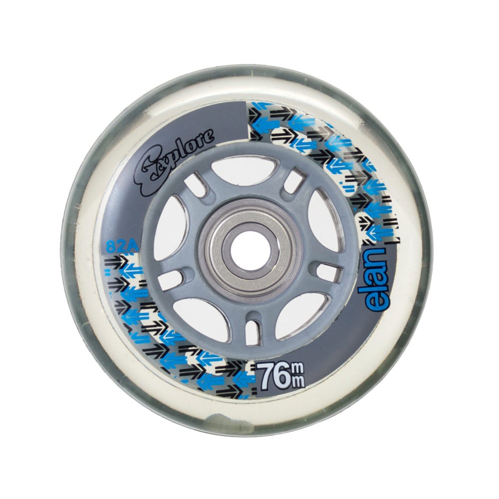 Explore Elan w/ Bearing 76mm Inline Skate Wheels 2010
