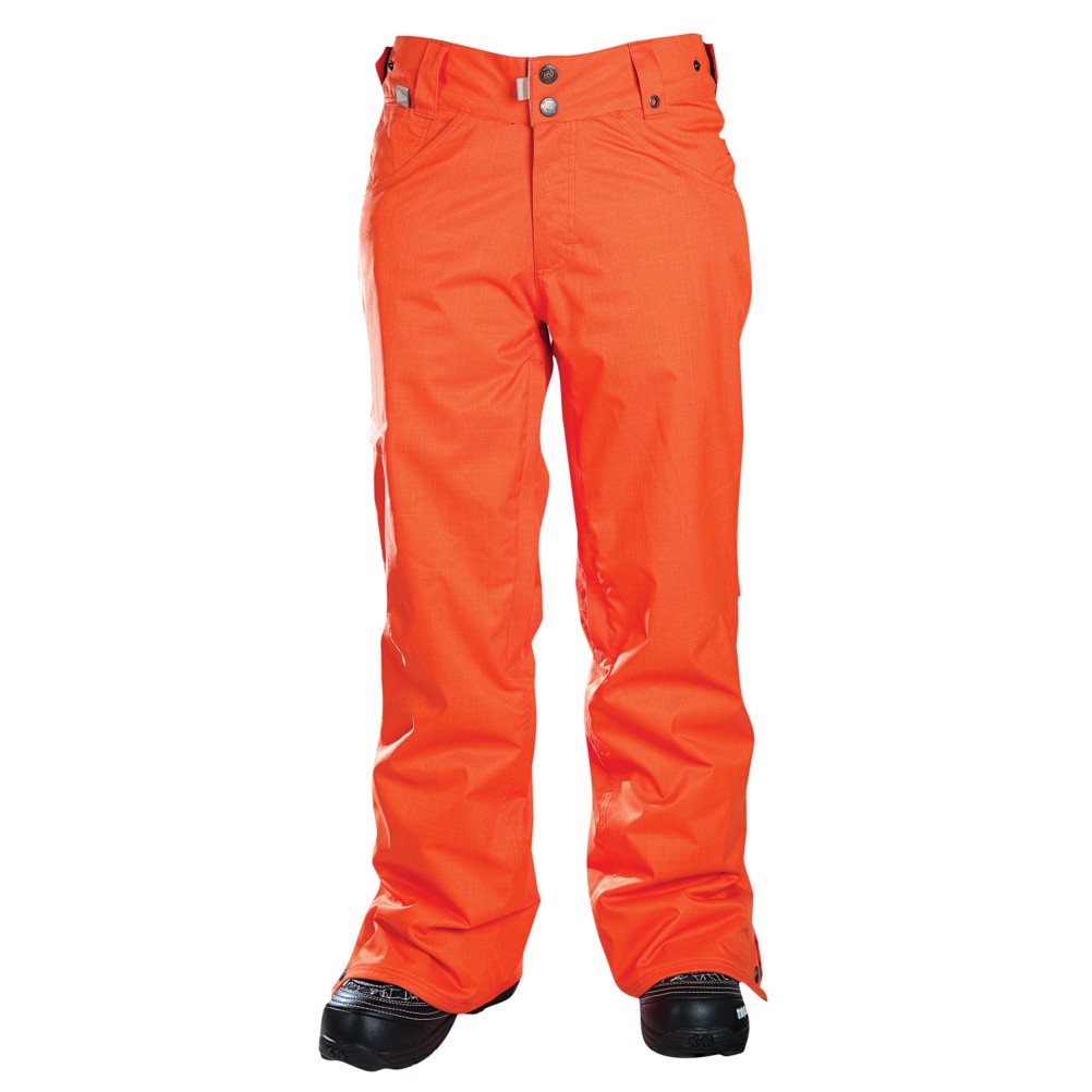 Tangerine Herringbone Denim