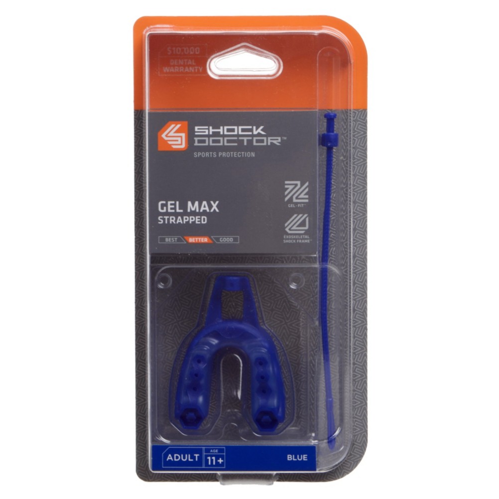 Shock Doctor Gel Max Mouthguard with Strap